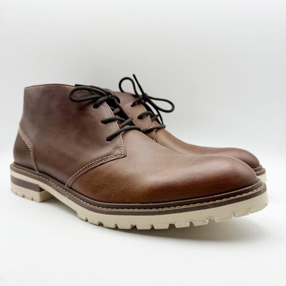 Johnston & Murphy Mens Barrett Chukka Boots US 12 M Tan Full Grain Leather NIB main image 10